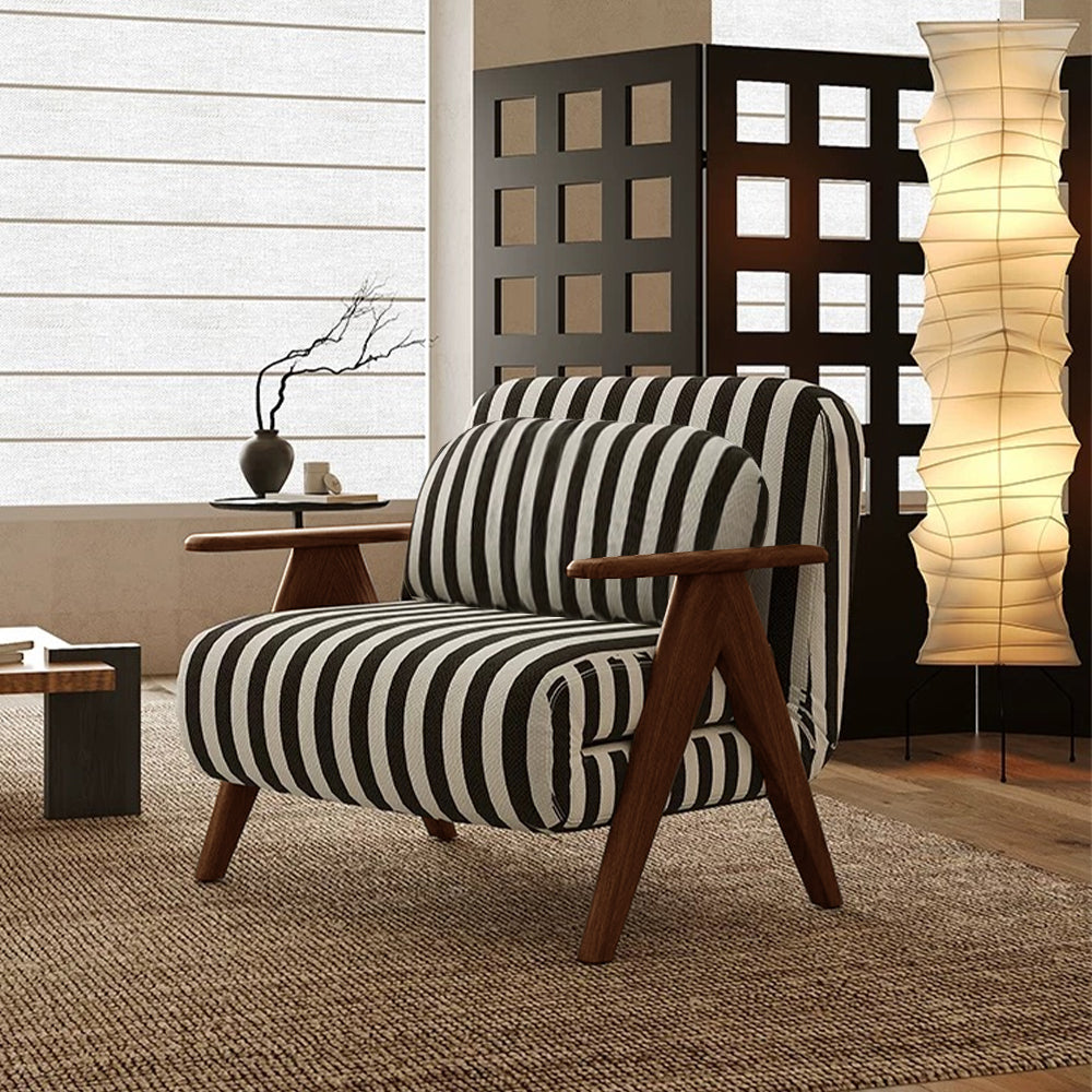 Solid Wood Lounge Chair Sleeper Sofa Bed