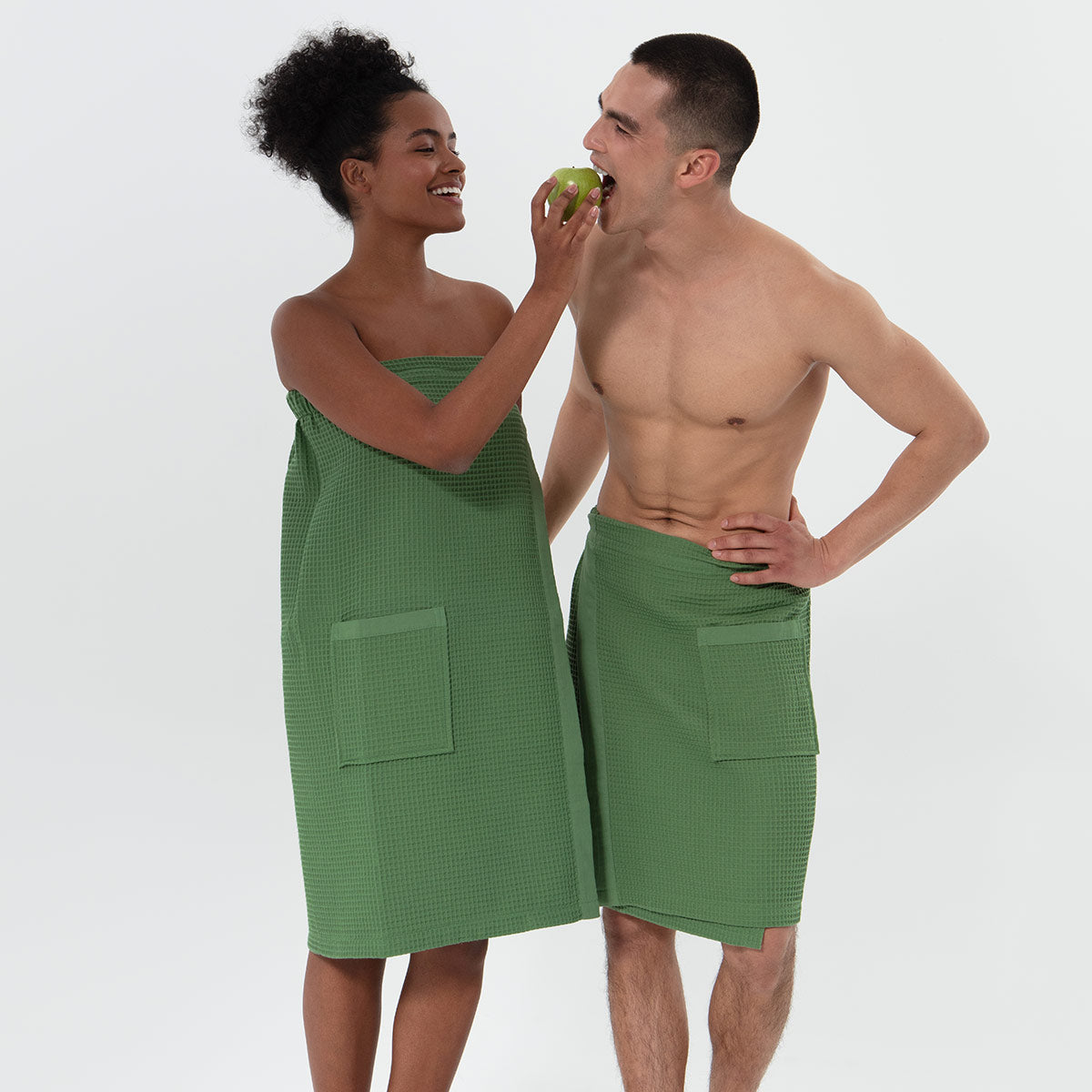 Women’s Organic Turkish Cotton Waffle Towel Wrap