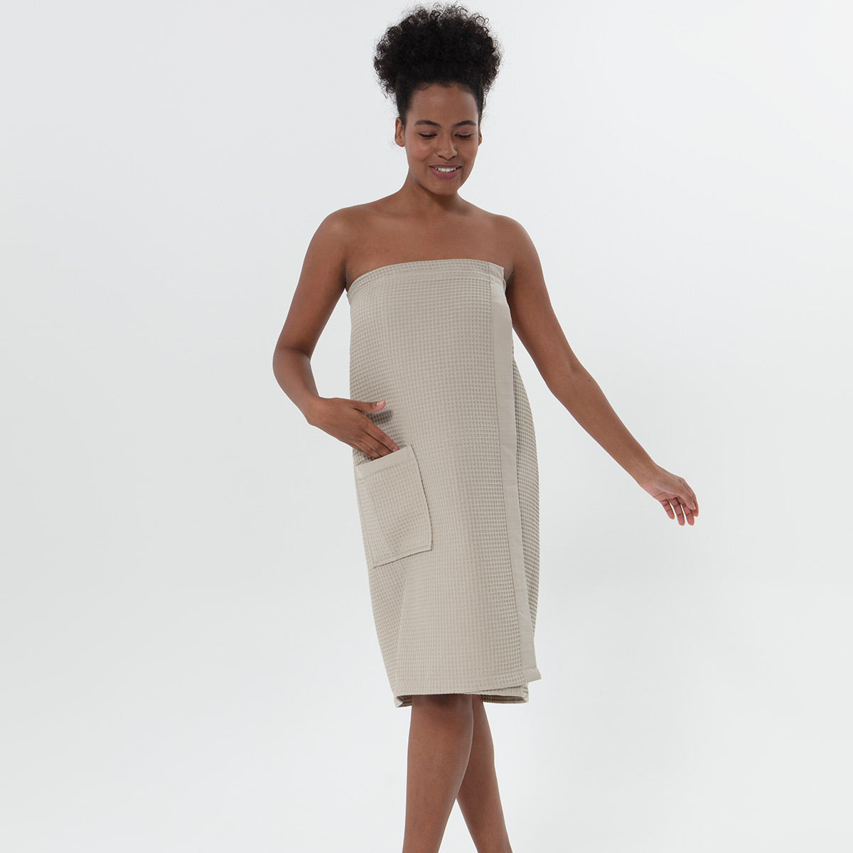 Women’s Organic Turkish Cotton Waffle Towel Wrap