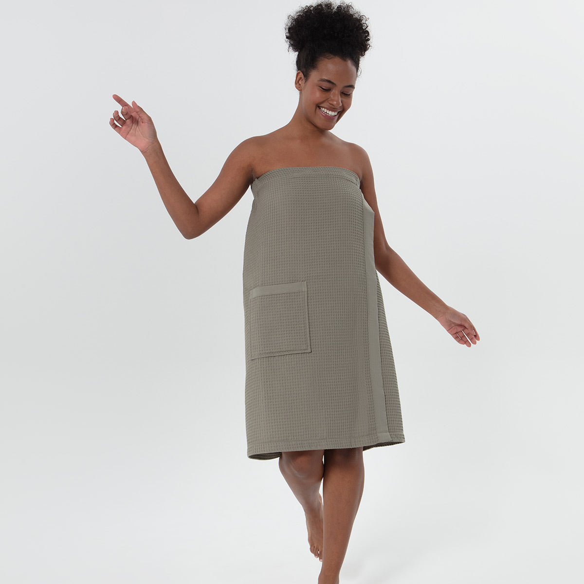 Women’s Organic Turkish Cotton Waffle Towel Wrap