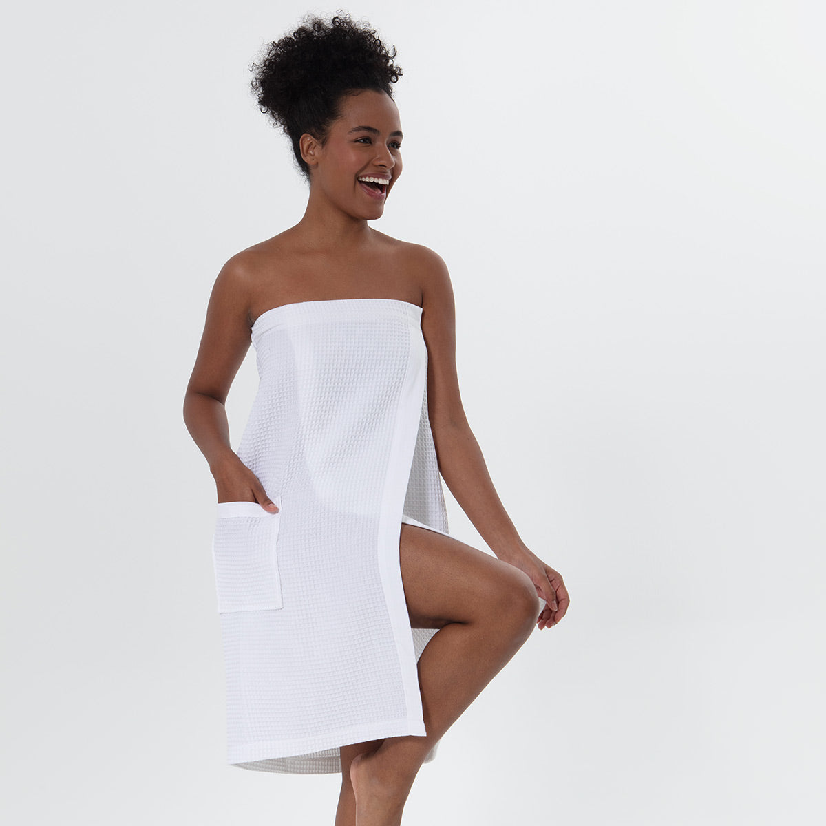 Women’s Organic Turkish Cotton Waffle Towel Wrap