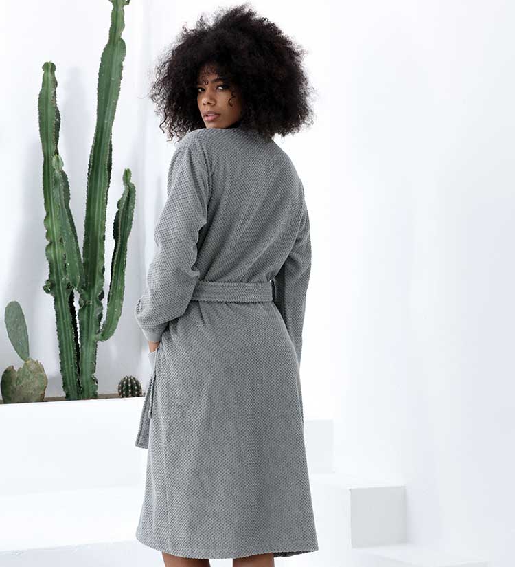 Women’s Luxury Turkish Cotton Terry Kimono Bathrobe