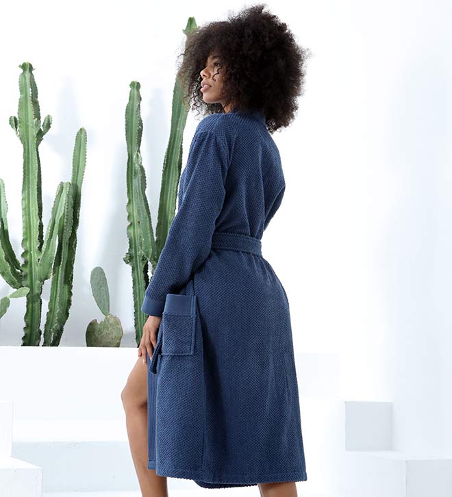 Women’s Luxury Turkish Cotton Terry Kimono Bathrobe